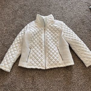 Marc New York White Quilted Puffer Coat